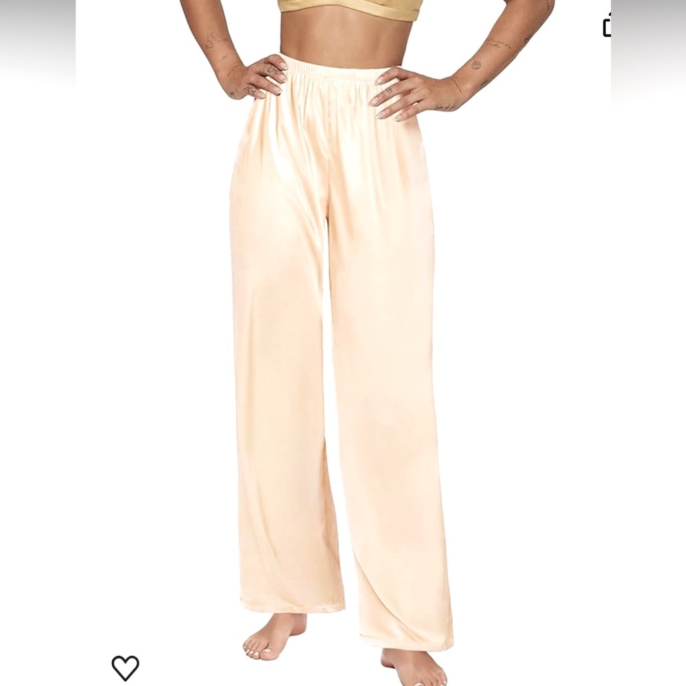 🔥SILK 🔥Real silk pajama lounge pants size M/L price firm!
